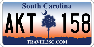 SC license plate AKT158