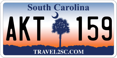 SC license plate AKT159