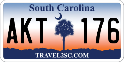 SC license plate AKT176
