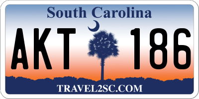 SC license plate AKT186