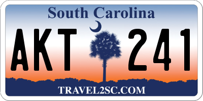 SC license plate AKT241