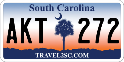 SC license plate AKT272