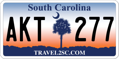 SC license plate AKT277