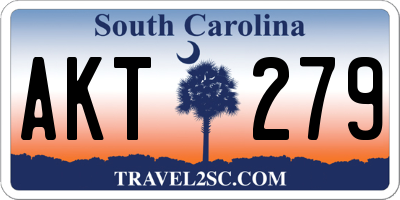 SC license plate AKT279
