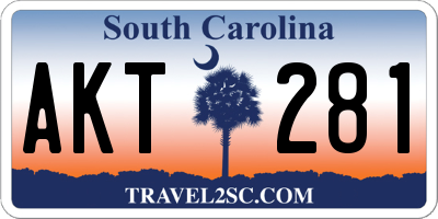 SC license plate AKT281