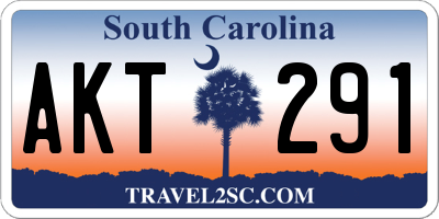 SC license plate AKT291