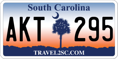 SC license plate AKT295