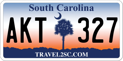 SC license plate AKT327