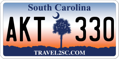 SC license plate AKT330