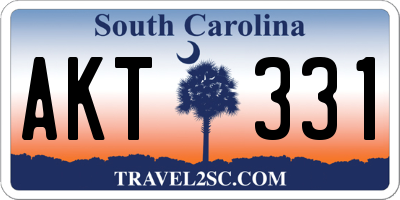 SC license plate AKT331