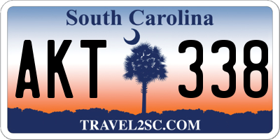 SC license plate AKT338