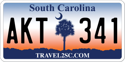 SC license plate AKT341