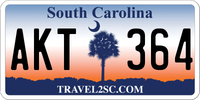 SC license plate AKT364