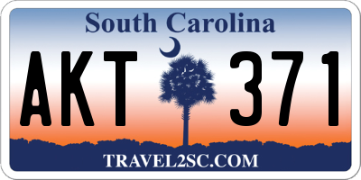 SC license plate AKT371