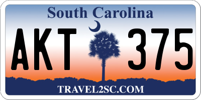 SC license plate AKT375