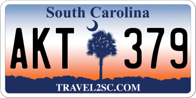 SC license plate AKT379