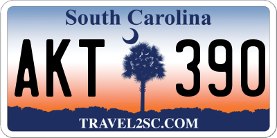 SC license plate AKT390