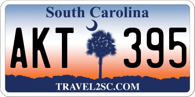 SC license plate AKT395