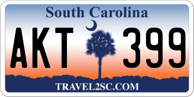 SC license plate AKT399