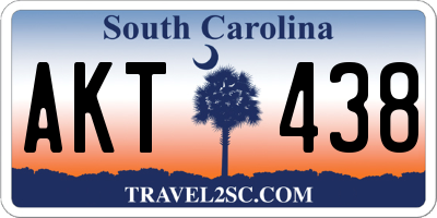 SC license plate AKT438