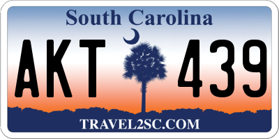 SC license plate AKT439