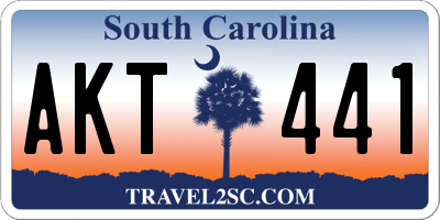 SC license plate AKT441