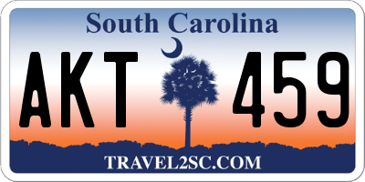 SC license plate AKT459