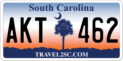 SC license plate AKT462