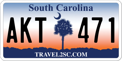 SC license plate AKT471