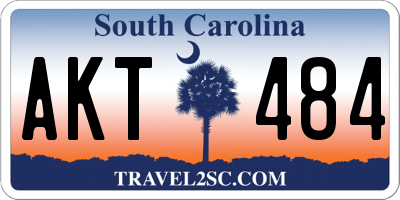 SC license plate AKT484