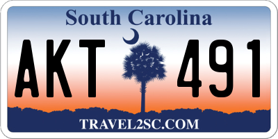 SC license plate AKT491