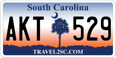 SC license plate AKT529