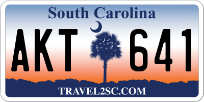 SC license plate AKT641