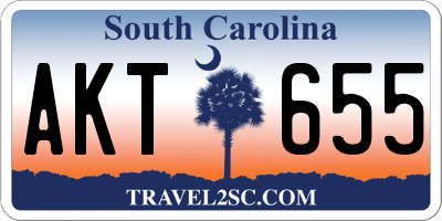 SC license plate AKT655