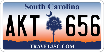 SC license plate AKT656