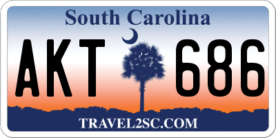 SC license plate AKT686