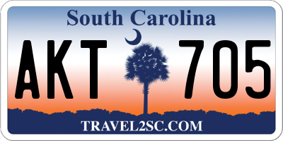 SC license plate AKT705