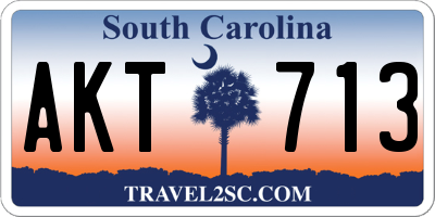 SC license plate AKT713