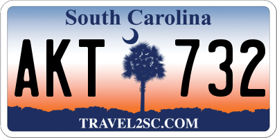 SC license plate AKT732
