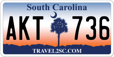 SC license plate AKT736
