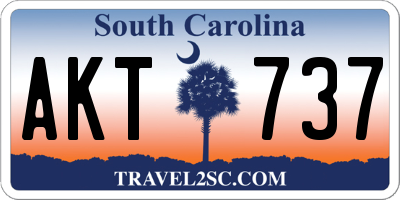 SC license plate AKT737
