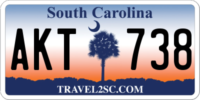 SC license plate AKT738