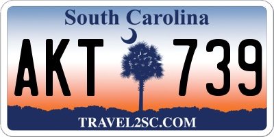 SC license plate AKT739