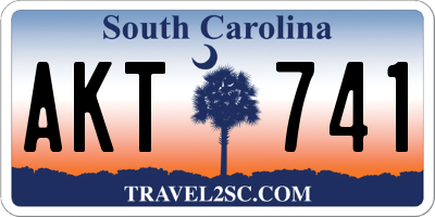 SC license plate AKT741
