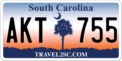 SC license plate AKT755