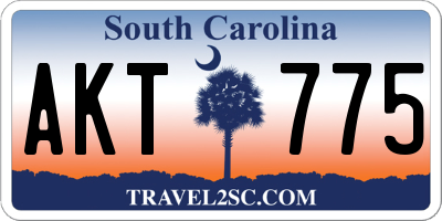 SC license plate AKT775