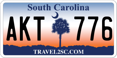 SC license plate AKT776