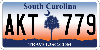 SC license plate AKT779