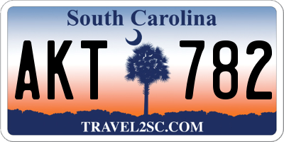 SC license plate AKT782
