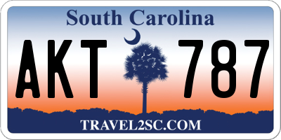 SC license plate AKT787
